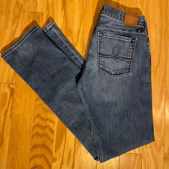 Lucky Brand Sofia Straight Mid Wash Midrise Jeans size 4 / 27 - Picture 1 of 16